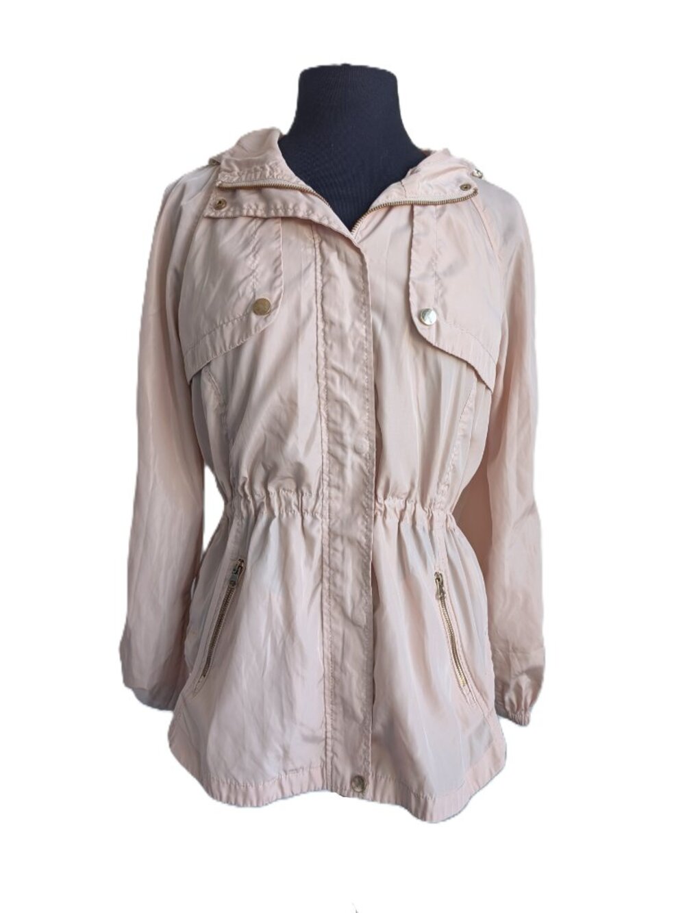 Cavalini Original Blush Pink Hooded Utility Jacket | Medium
